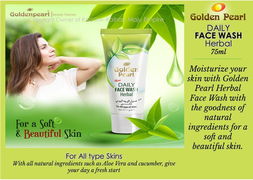 GOLDEN PEARL HERBAL FACE WASH 75ML